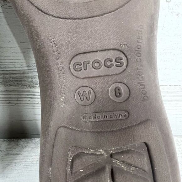 Crocs Womens Olivia Slingback Flats Comfort Ballet‎ Shoes Brown Size 8 - Picture 7 of 7